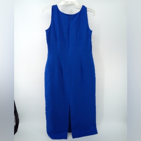 Jessica Howard Petite Blue 2 Piece Dress Open Cardigan Set Cruise Resort Lined 6 - Picture 10 of 12